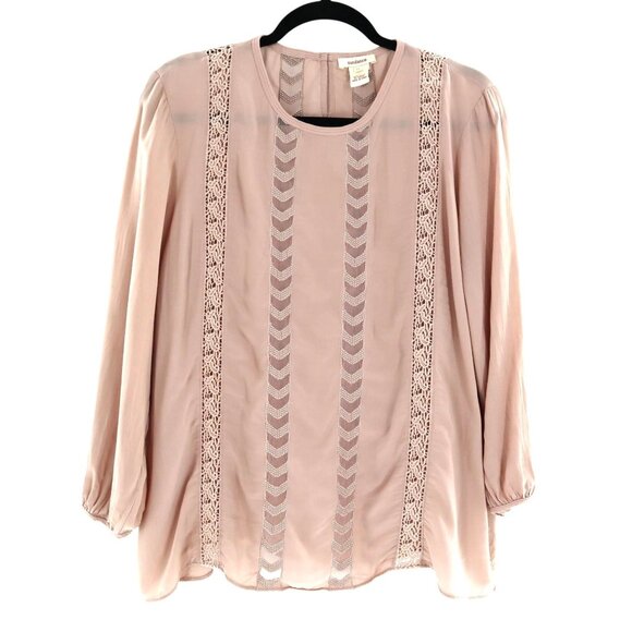 Sundance Top Womens M Pink Boho Modern Grannycore Peasant Relaxed Casual Slouchy - Picture 1 of 8